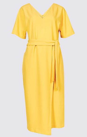 M&s on sale yellow dress