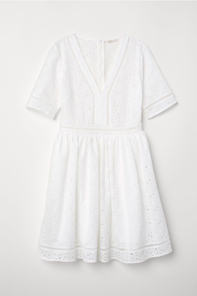 Clothing, White, Day dress, Dress, Sleeve, Robe, Outerwear, One-piece garment, Lace, Blouse, 