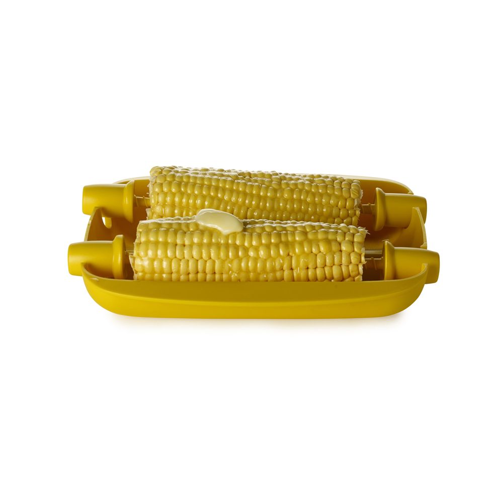 Corn on the cob, Yellow, Sweet corn, Vegetarian food, Vegetable, Corn kernels, Cuisine, Food, Serveware, Tray, 