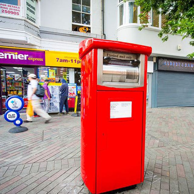 Post box, Technology, Electronic device, Machine, Outdoor structure, Kiosk, Mail, Gas, Street, Building, 