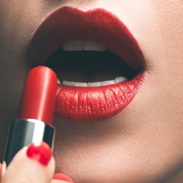 Lip, Red, Lipstick, Cosmetics, Mouth, Beauty, Close-up, Material property, Gloss, Lip gloss, 