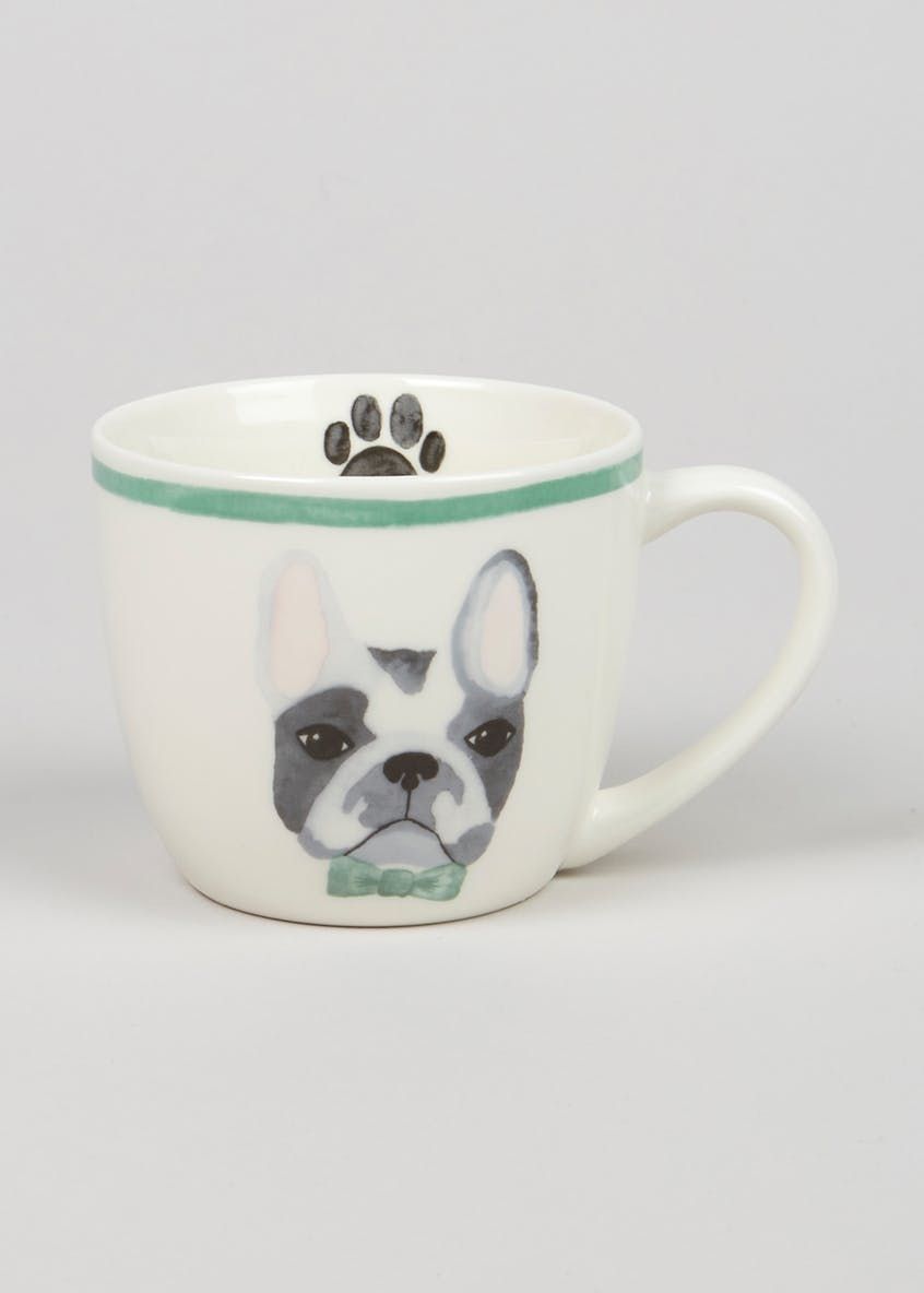 Dog, Canidae, Cup, French bulldog, Bulldog, Teacup, Mug, Drinkware, Coffee cup, Tableware, 