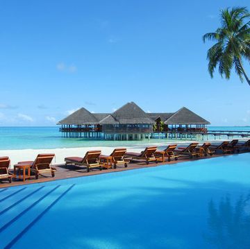 Resort, Vacation, Swimming pool, Sky, Tropics, Sea, Caribbean, Ocean, Beach, Leisure, 
