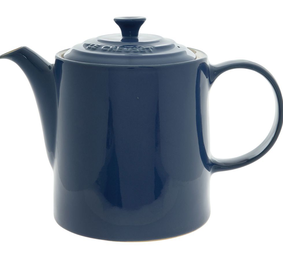 Kettle, Teapot, Lid, Blue, Cobalt blue, Tableware, Serveware, earthenware, Porcelain, Ceramic, 