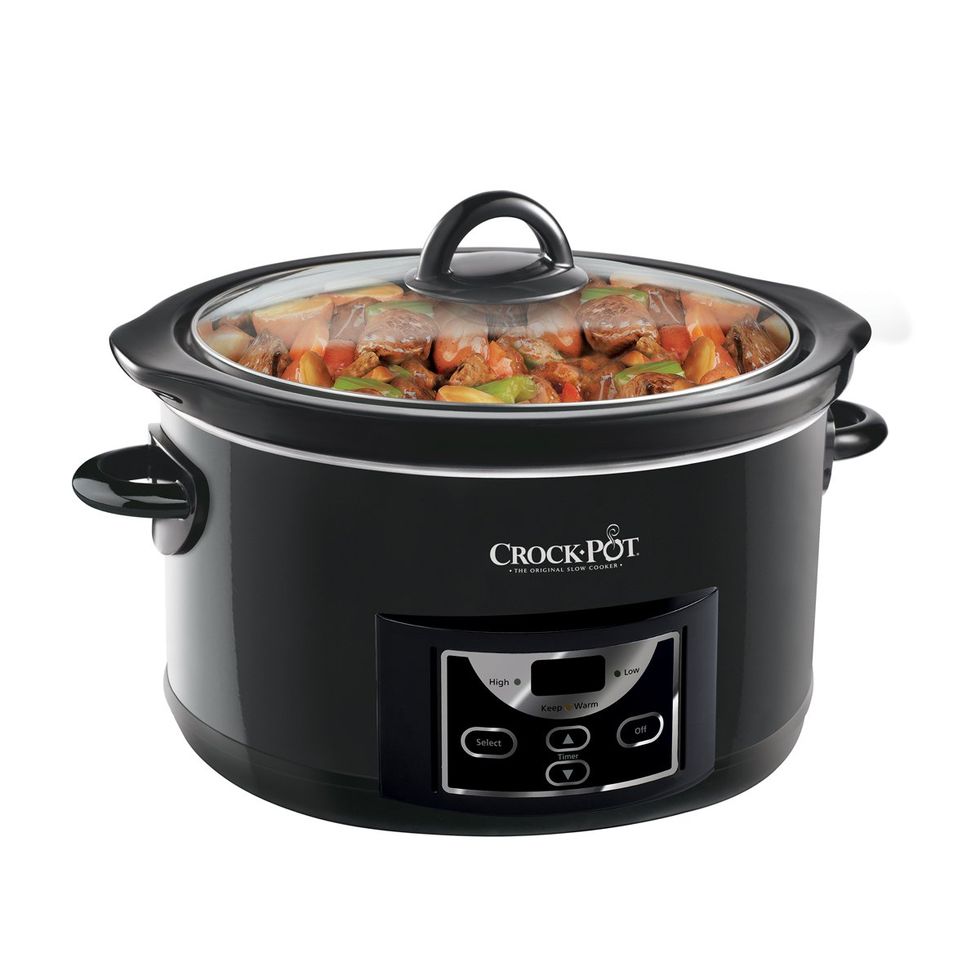 Slow cooker, Crock, Kitchen appliance, Stock pot, Cookware and bakeware, Product, Rice cooker, Food steamer, Small appliance, Home appliance, 