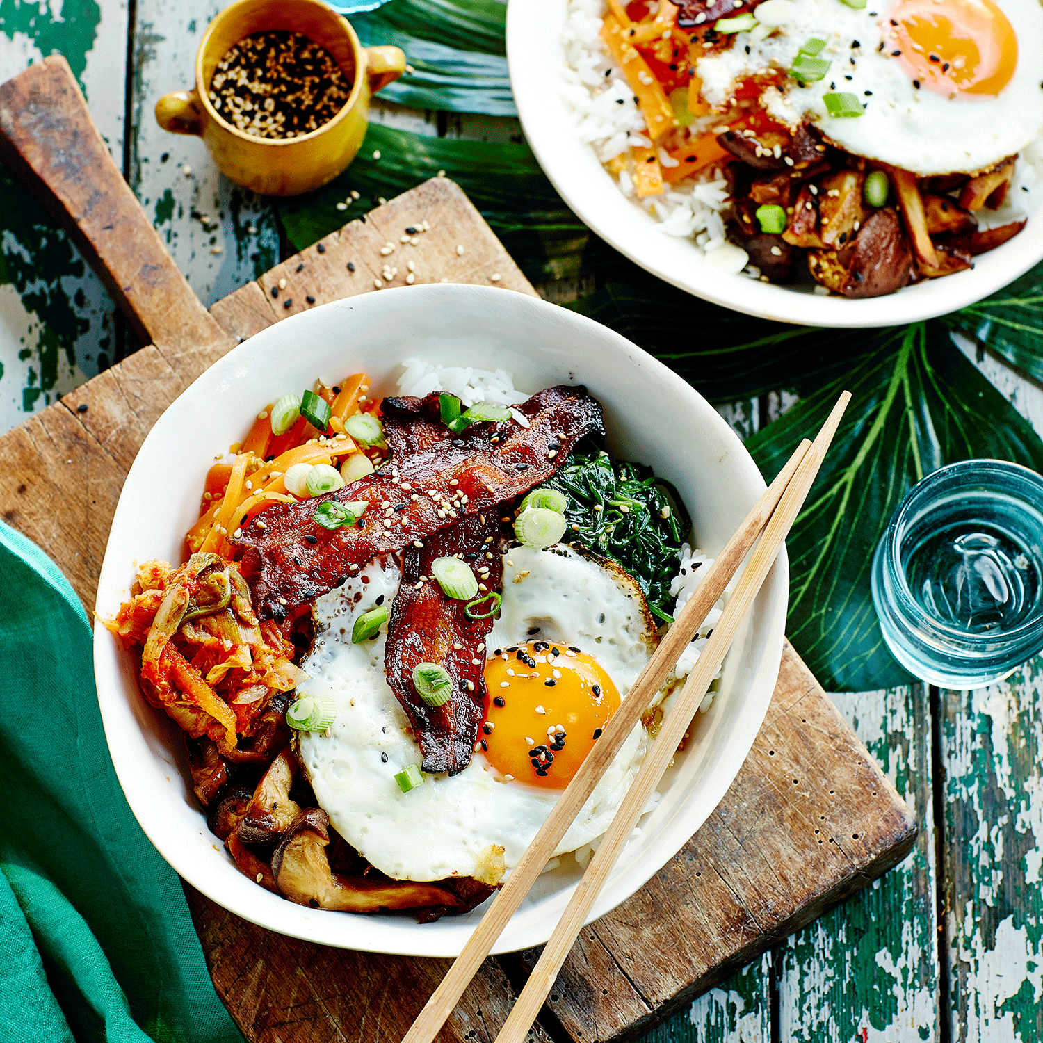 best egg recipes bacon and egg bibimbap