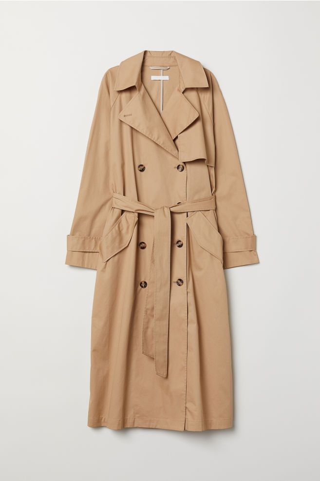 Clothing, Trench coat, Coat, Outerwear, Overcoat, Sleeve, Beige, Duster, Collar, Robe, 
