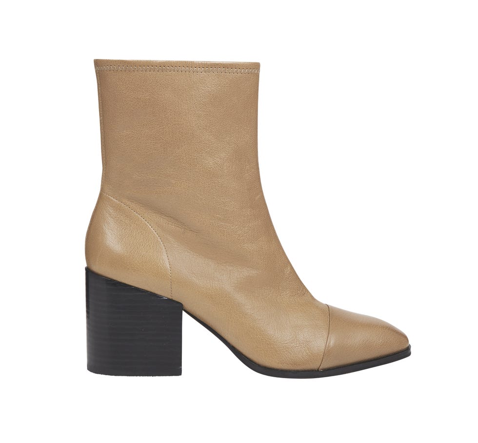 Footwear, Boot, Shoe, Beige, Khaki, Brown, Leather, Suede, High heels, Durango boot, 