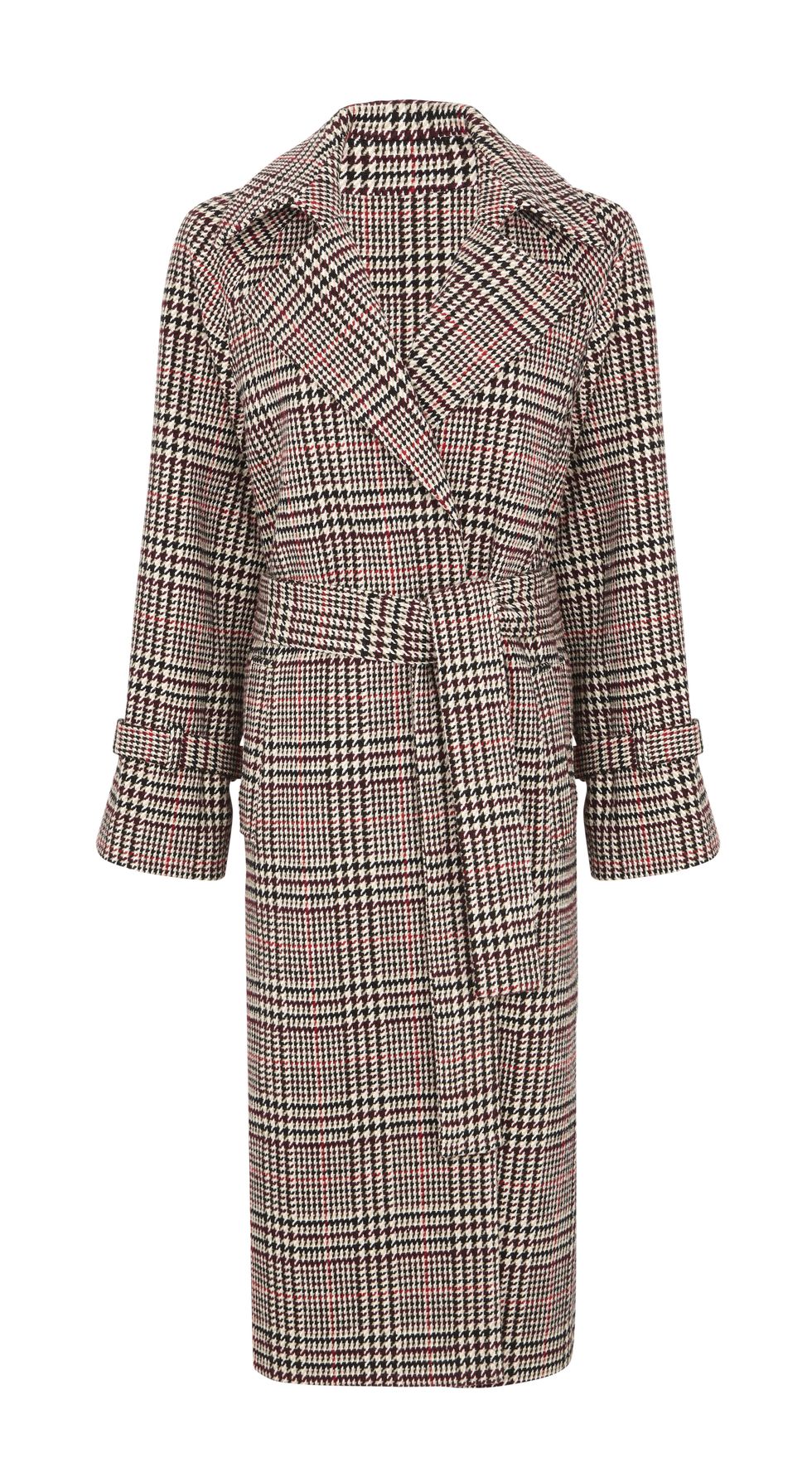 Clothing, Day dress, Robe, Sleeve, Trench coat, Dress, Coat, Outerwear, Pattern, Plaid, 