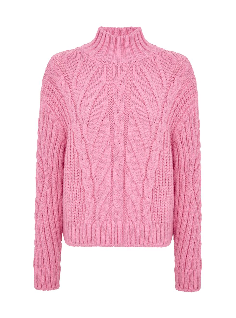 Sweater, Product, Sleeve, Textile, Outerwear, White, Wool, Magenta, Pink, Pattern, 