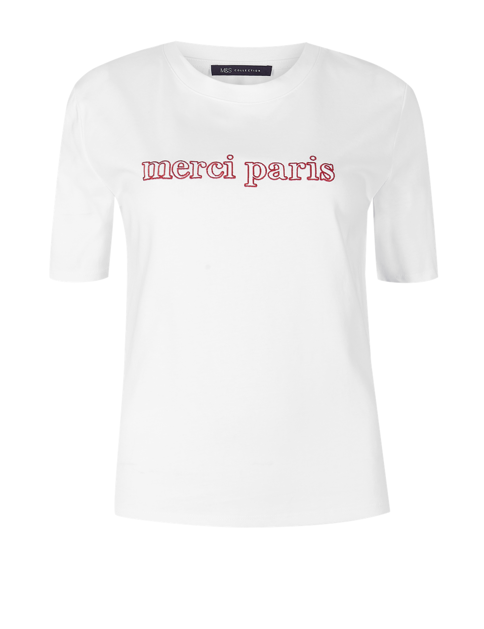 T-shirt, White, Clothing, Text, Black, Sleeve, Top, Active shirt, Font, Neck, 
