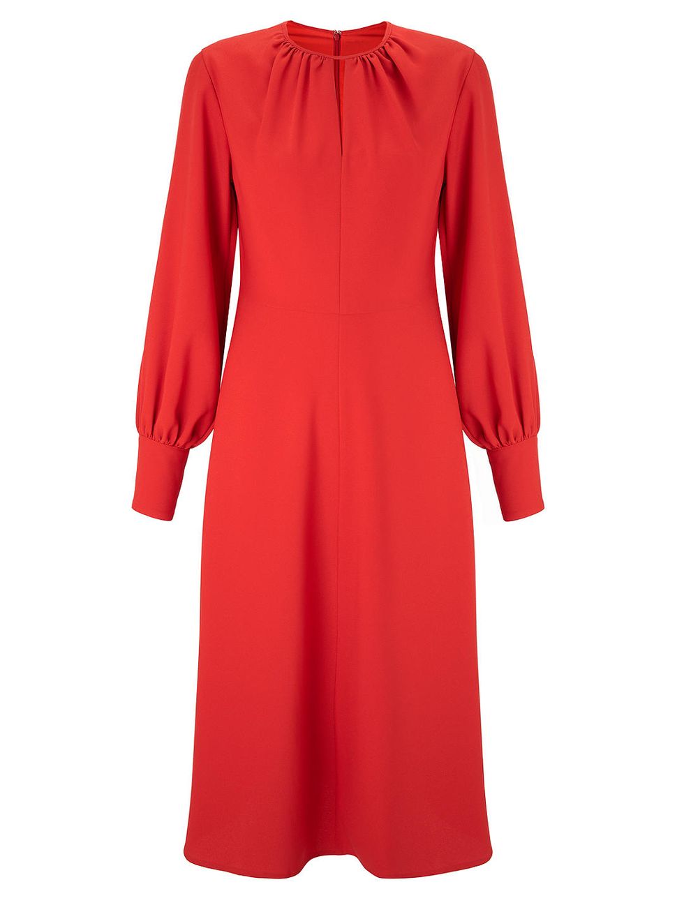 Clothing, Dress, Red, Day dress, Sleeve, Orange, Neck, Cocktail dress, Outerwear, A-line, 