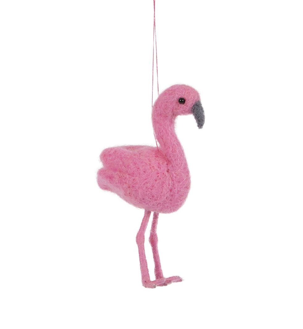 Flamingo, Greater flamingo, Bird, Pink, Water bird, Beak, Neck, Ornament, Animal figure, 