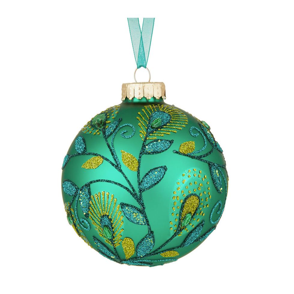 Holiday ornament, Turquoise, Christmas ornament, Ornament, Fashion accessory, Turquoise, 