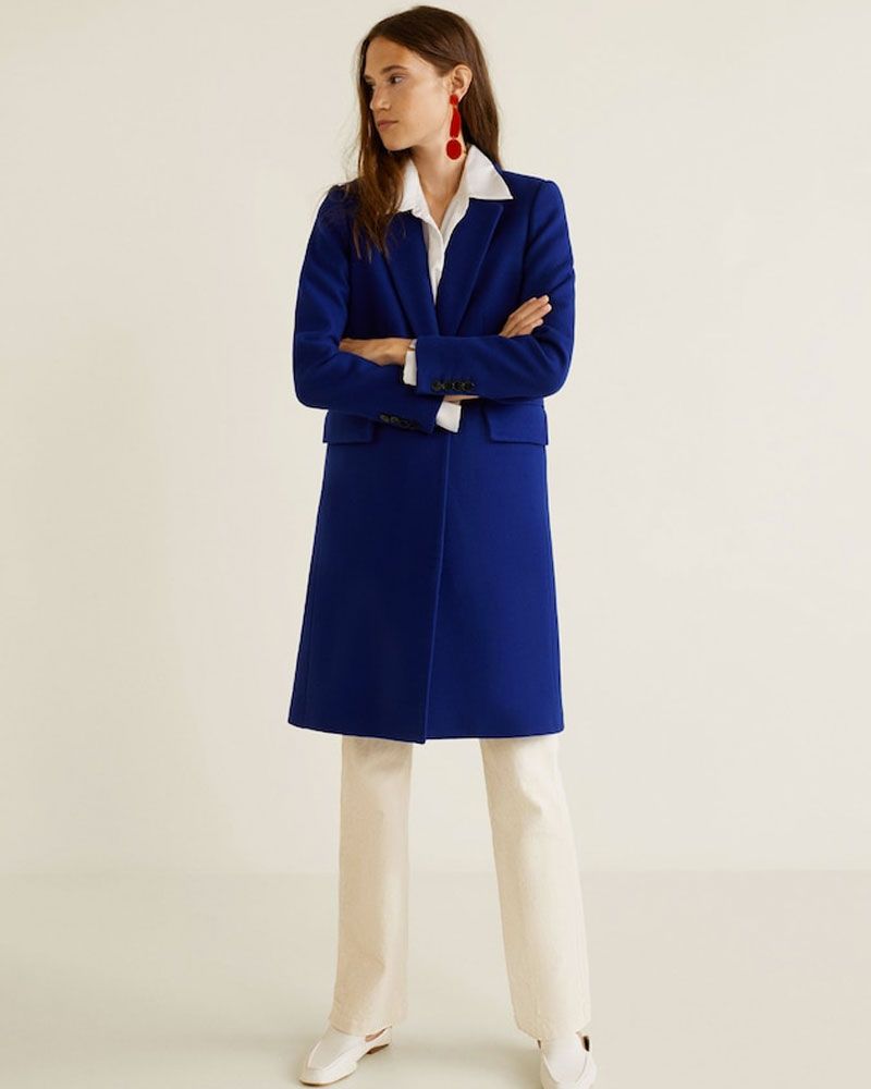 Electric blue coat outlet womens