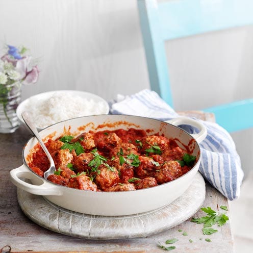 spicy pork meatballs