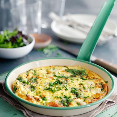 smoked haddock and spinach frittata