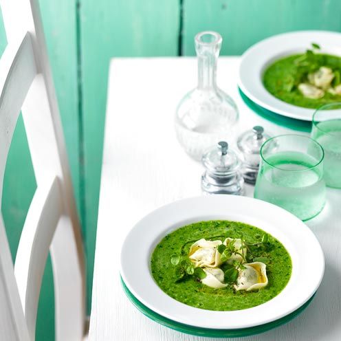 pea and tortellini soup