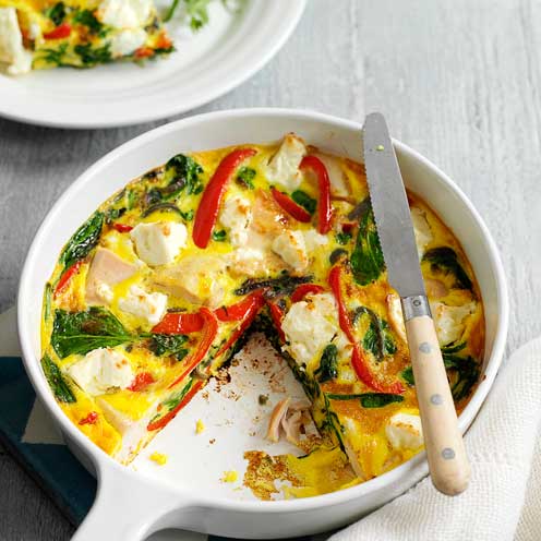 best feta recipes chicken and feta frittata