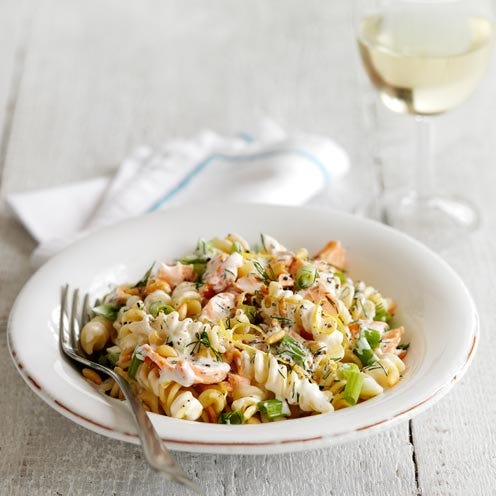 Hot-smoked Salmon and Mascarpone Pasta