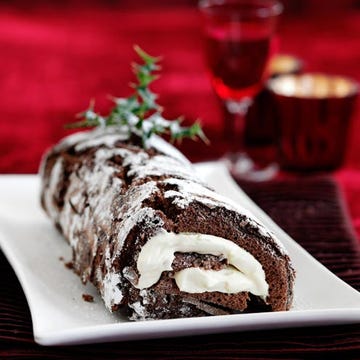 best yule log recipes chocolate and hazelnut roulade