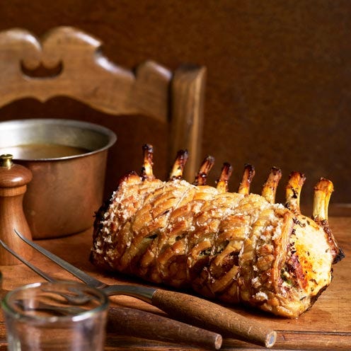 fennel and lemon rack of pork