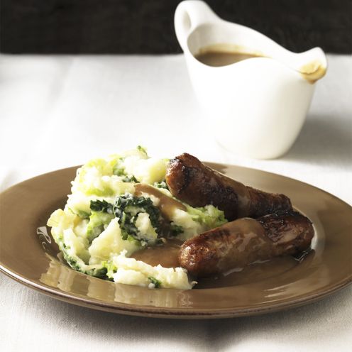 sausages with colcannon – irish recipe