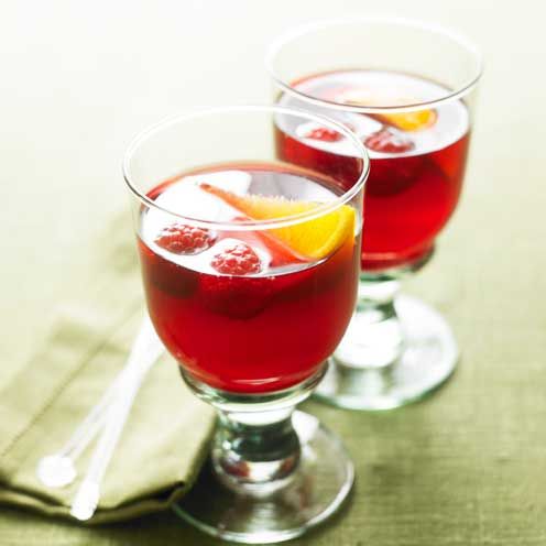 best cocktail recipes mulled cranberry and raspberry punch