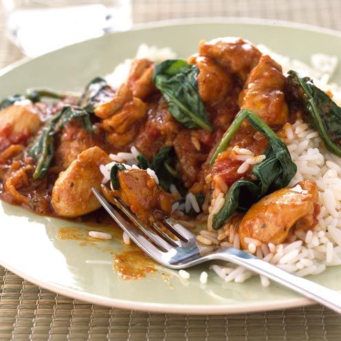 Chicken curry with rice