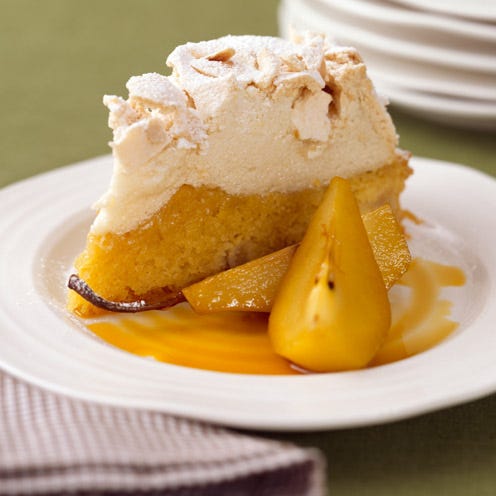best meringue recipes saffron poached pears