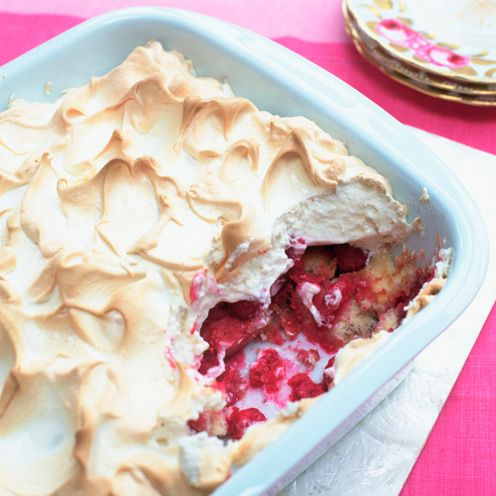 baked raspberry meringue pie