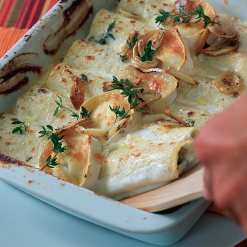 Mixed mushroom cannelloni