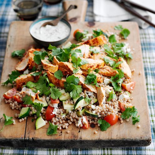 courgette recipes harissa chicken and couscous salad