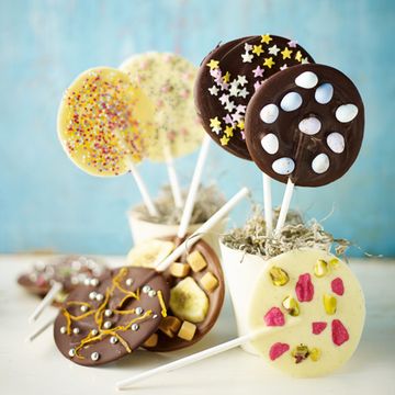 Mix and match chocolate lollipops