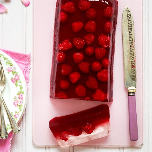 Fresh Raspberry Jelly Mold