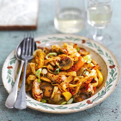 Chicken and pepper pasta