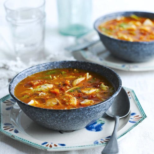 Fish minestrone