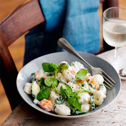 best courgette recipes smoked salmon gnocchi