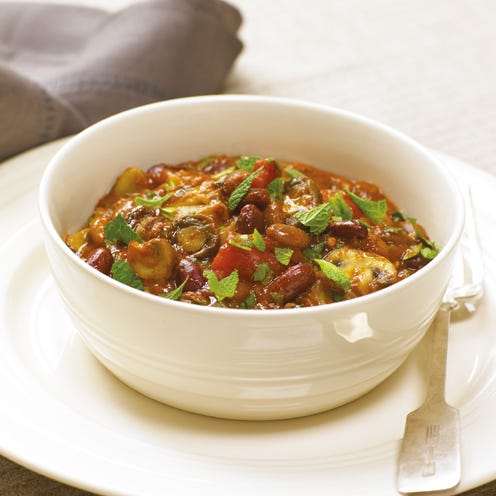 best slow cooker recipes slow cooker mushroom and bean hotpot