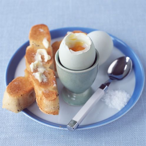 Soft-Boiled Egg with Rosemary-Chili Salt