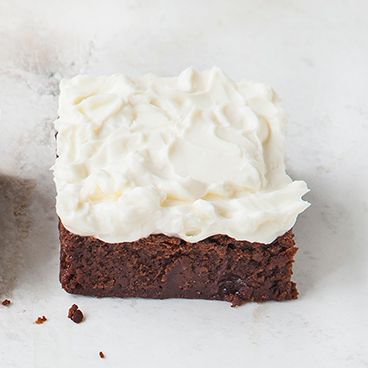 Frosted Guinness brownies