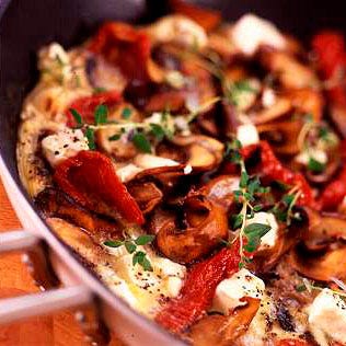 best feta recipes panfried mushroom and feta omelette