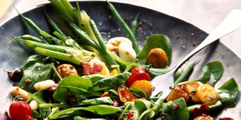 Food, Ingredient, Produce, Vegetable, Salad, Dishware, Leaf vegetable, Cuisine, Tableware, Dish, 