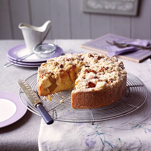 Apple crumble cake with burnt butter caramel recipe
