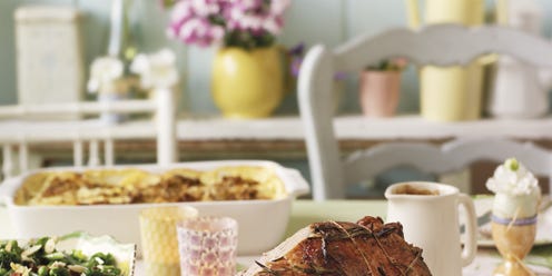 Herb roast leg of lamb
