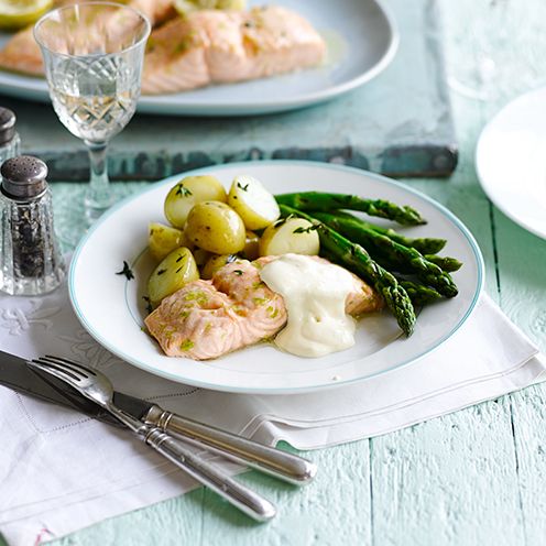 Jersey Royals, Salmon and Broccoli Bake, Family Life