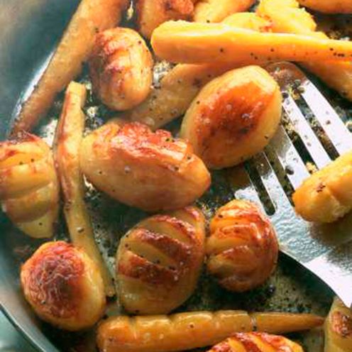 Golden goose fat potatoes & parsnips recipe