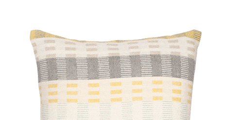 Product, Yellow, Textile, Throw pillow, Cushion, Pillow, Linens, Pattern, Home accessories, Rectangle, 