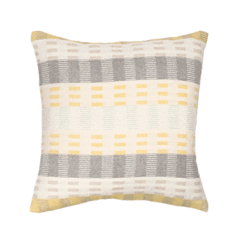 Product, Yellow, Textile, Throw pillow, Cushion, Pillow, Linens, Pattern, Home accessories, Rectangle, 