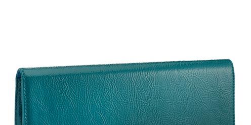 Rectangle, Wallet, Teal, Aqua, Turquoise, Coin purse, Leather, 
